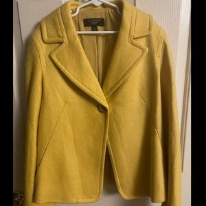 Talbots petites yellow blazer